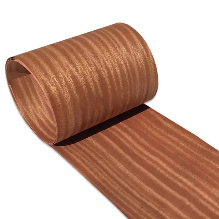 Sapele tranché de placage de bois véritable naturel 27 - 50cm 2.5M placages pour meubles Guita Instr