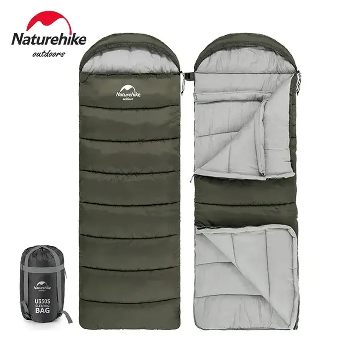 Sac de couchage en coton Naturehike, ultraléger, accessoires de camping, sac de couchage enveloppant