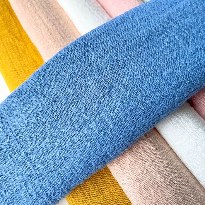 Tissu en lin et coton biologique naturel