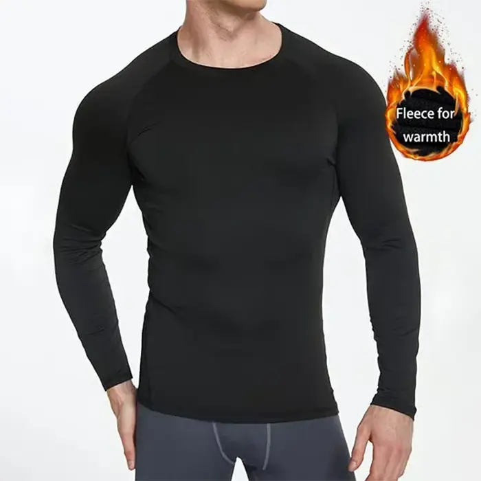 Ensemble de sous-vêtements thermiques pour homme, chaud, respirant, vêtements de maison, couleur uni