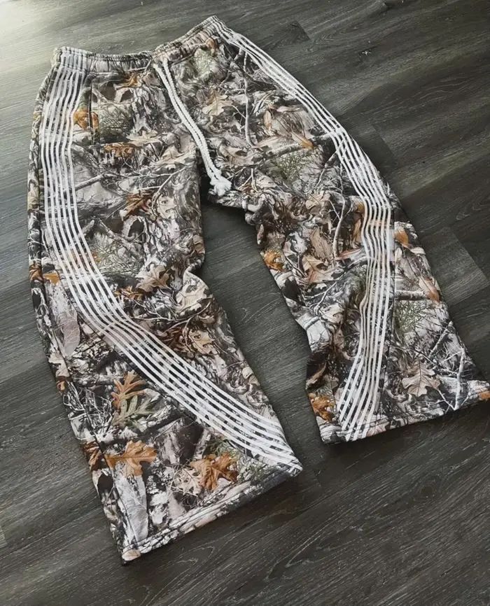 Pantalon camouflage rétro Y2k loose gothique Harajuku mixte qualité supérieure jogging cordon