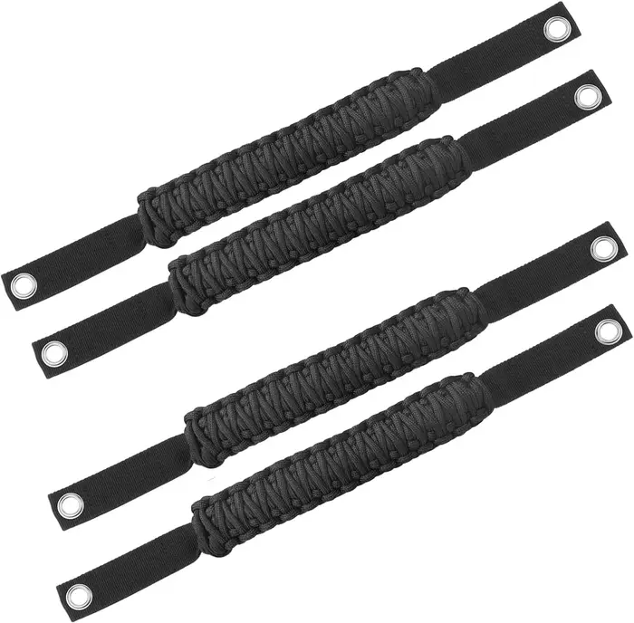 4 × poignées de maintien pour Ford Bronco 2021-2024 poignées de poignée Paracord à barre de sécurité