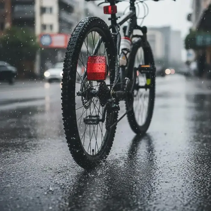 Réflecteur arrière rouge pour vélo sécurité nocturne visibilité améliorée installation facile compatible VTT cyclisme sur route