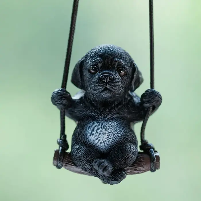 Tendance Swing Dog Auto intérieur accessoires décoration lunettes de soleil voiture pendentif bouledogue résine