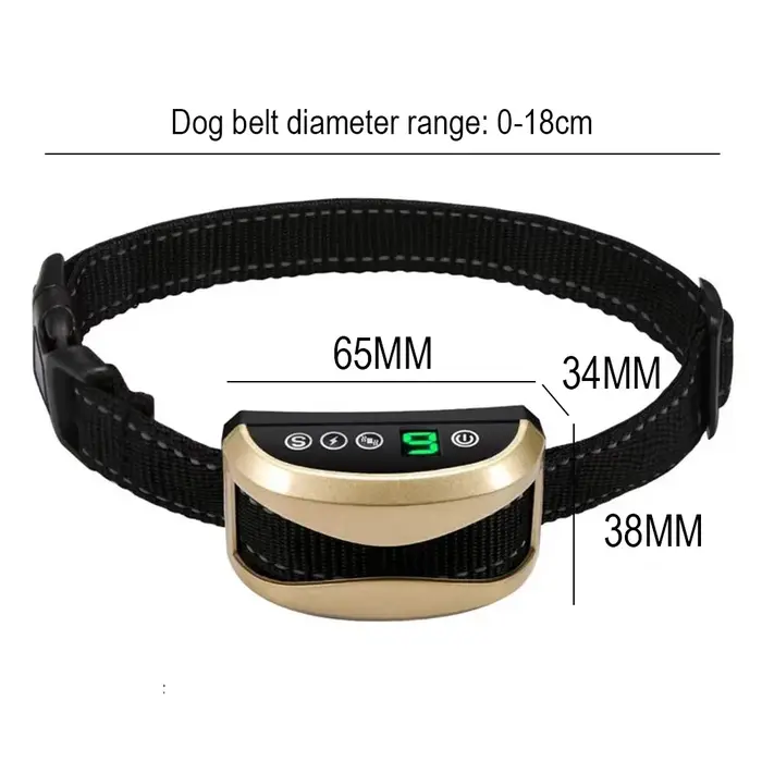 Collier de contrôle Anti-aboiement pour chien, accessoires d'entraînement pour chien, étanche, Recha