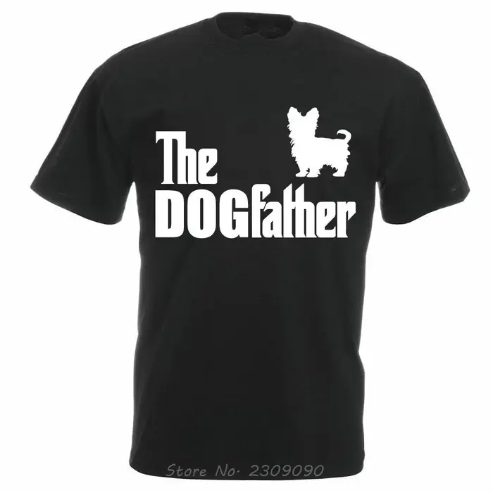 T-shirt en coton à manches courtes pour hommes, T-shirt chien drôle, T-shirt chien perforé, The Dogf