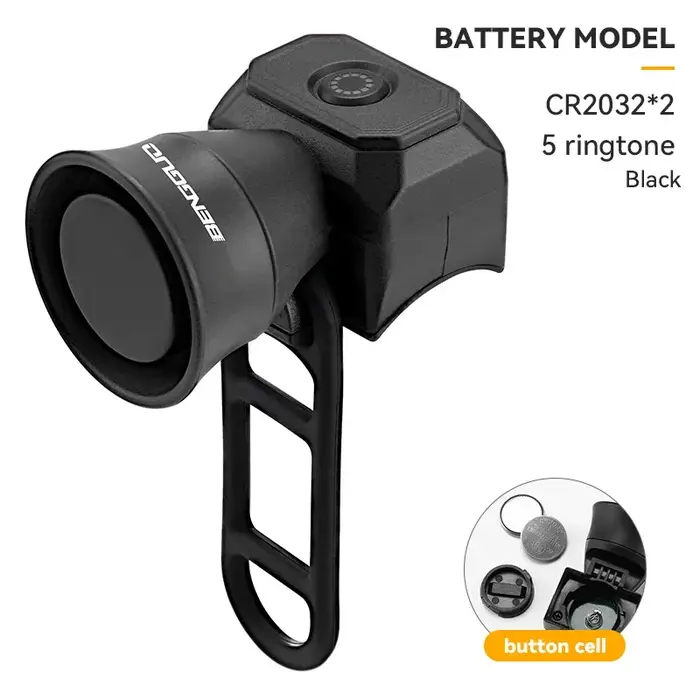 Klaxon de vélo VTT, Mini chargeur USB, sonnette électronique étanche, équipement d'équitation, acces