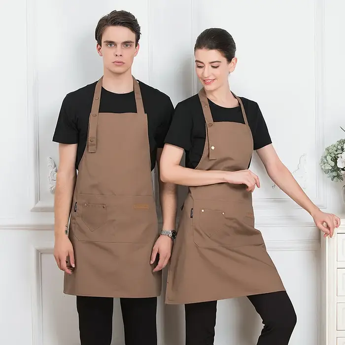 Tabliers de cuisine avec LOGO personnalisé pour boutique d'entreprise, pour femmes et hommes, Chef d