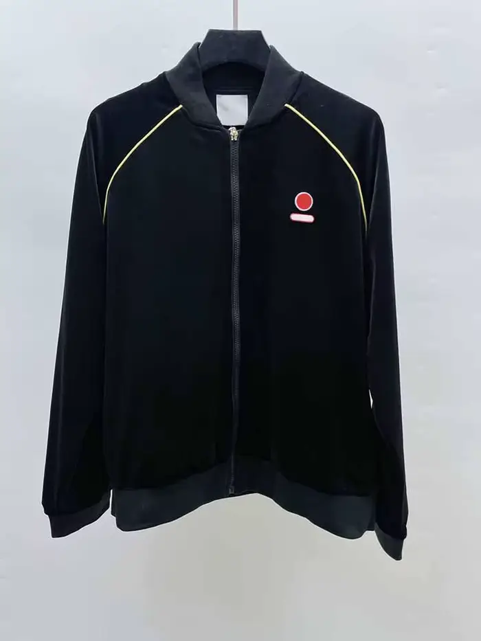 Nouvelle Version 2025 – Blouson Unisexe en Velours avec Logo Casinoblank et Bande Textile, Coupe Amp