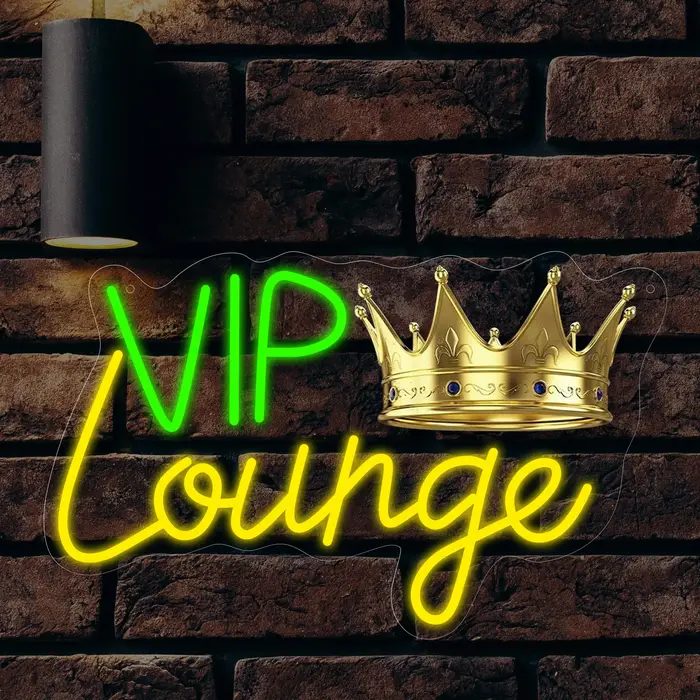 1 enseigne lumineuse néon pour salon VIP