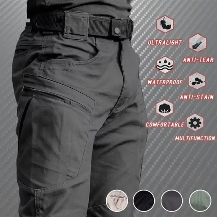 Pantalon cargo tactique imperméable homme 2024 - Chasse été, militaire, outdoor - Respirant et séchage rapide