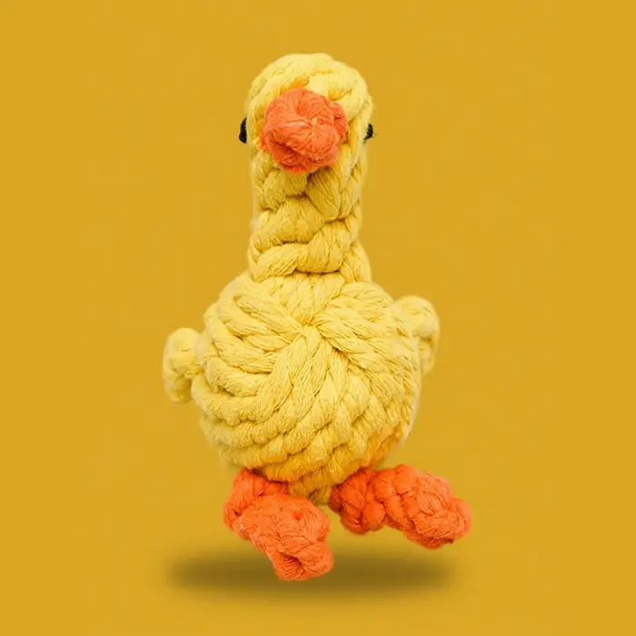 Corde tissée à la main en lin pour chiens de petite et moyenne taille jouets dents meulage occassions spéciales anniversaire nouveau membre famille