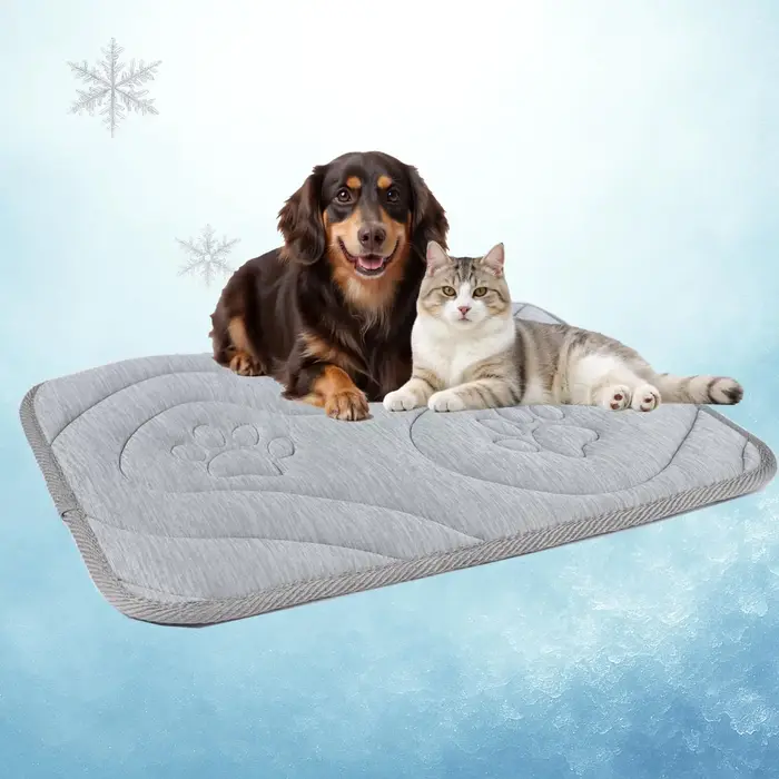 Nouveau Tapis Rafraîchissant Réversible 2026 pour Petits Chiens 24"x18" — Épais et Durable, Orthopéd