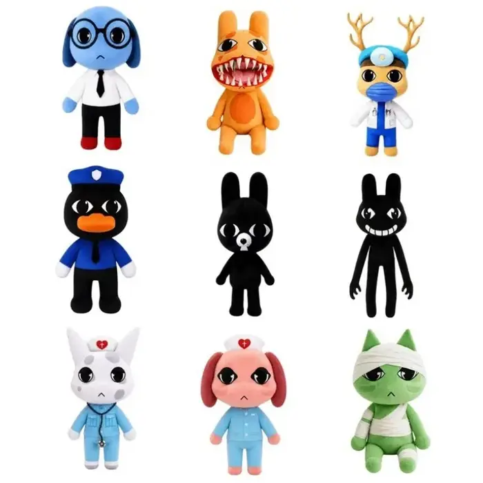 Nouvelle Peluche Chien Bleu de l'Hôpital des Animaux Horreur, Jouet en Peluche Doux, Poupée de Dessin Animé, Article de Collection pour Fans Adultes, Décoration d'Intérieur, Cadeau Doux et Confortable