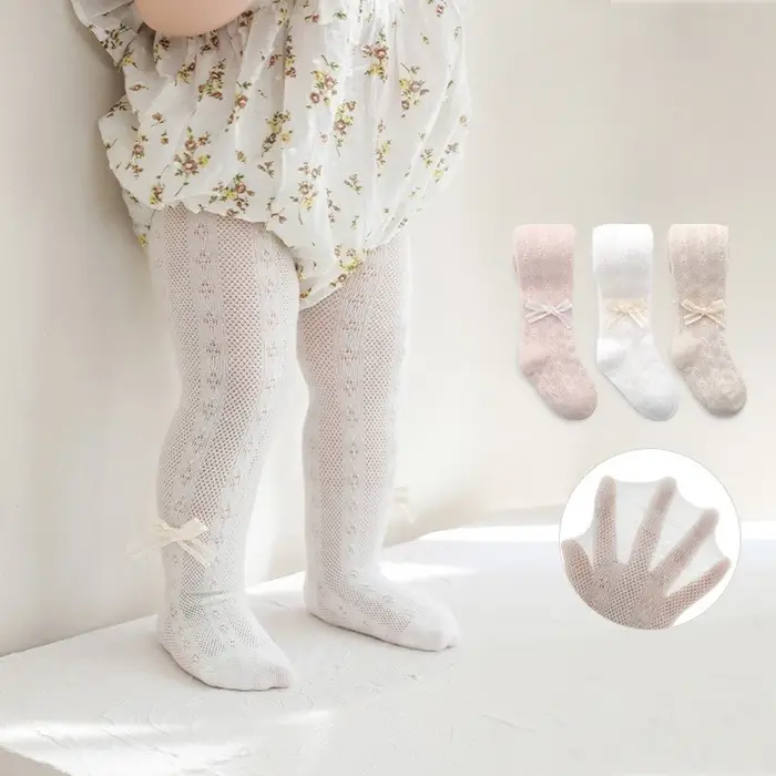 Collants d'été en maille fine pour bébés garçons et filles de 0 à 8 ans, collants en coton doux pour