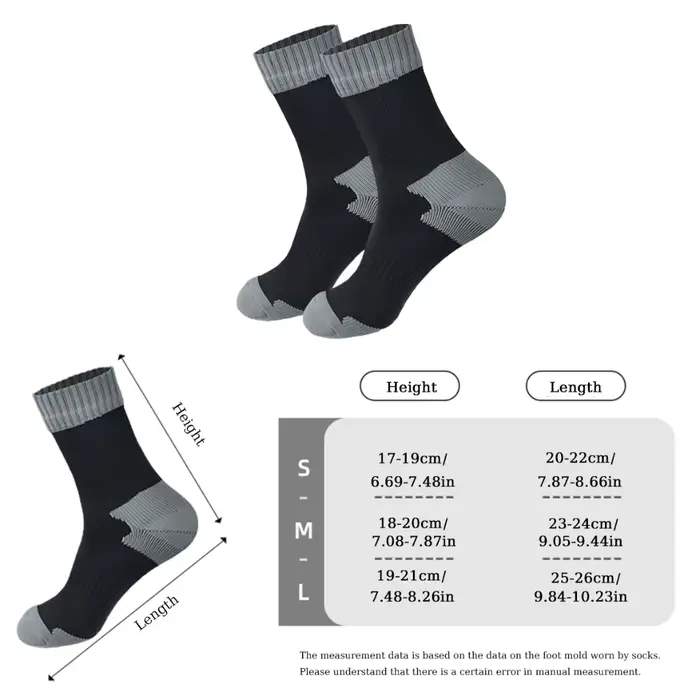 Chaussettes étanches chasse - Imperméables respiration outdoor randonnée affût hiver neige