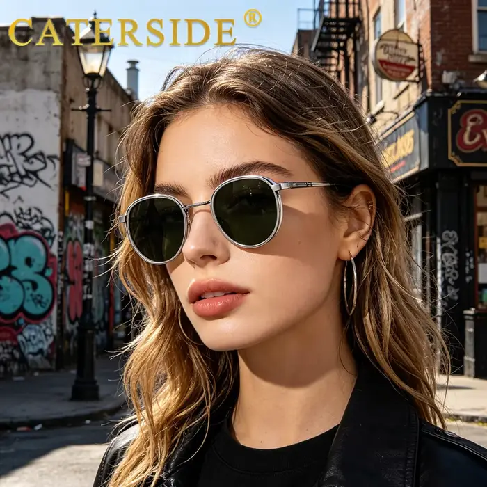 Lunettes de soleil vintage Caterside lunettes de mode punk pour homme et femme protection UV400 occasion décontractée et festive