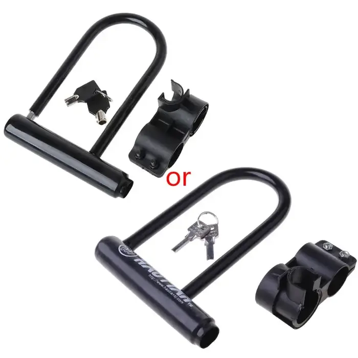 U Lock vélo vélo moto cyclisme Scooter sécurité chaîne en acier + 2 clés nouveau