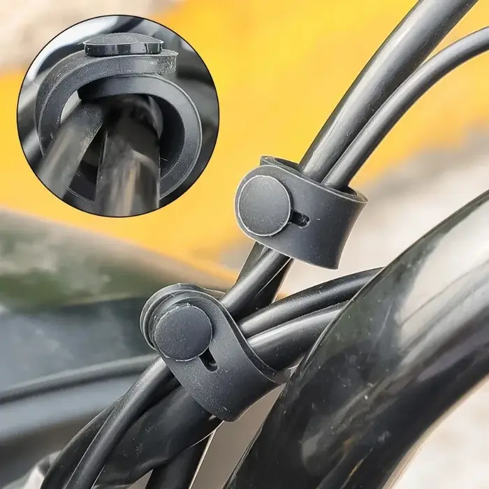 10 pièces bandes de caoutchouc de moto pour cadre de fixation attaches de câble câbles de faisceau d