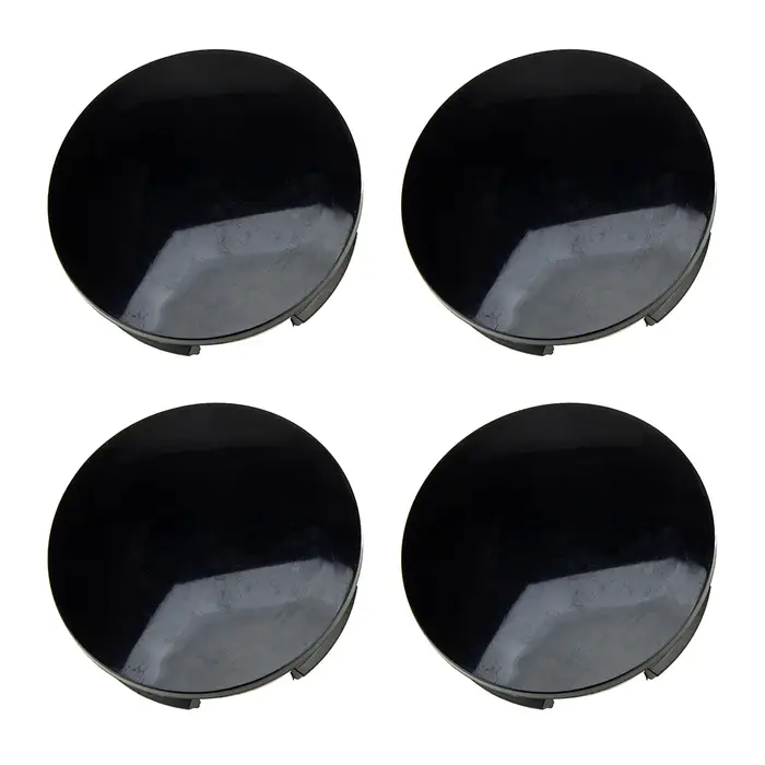Cache-moyeu universel pour voiture, 57mm, 4 pièces, cache-moyeu noir ABS