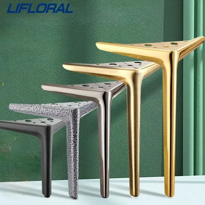 4 pièces pieds de meubles en métal 10cm armoire canapé pied Table, pour meuble TV armoire pieds Supp