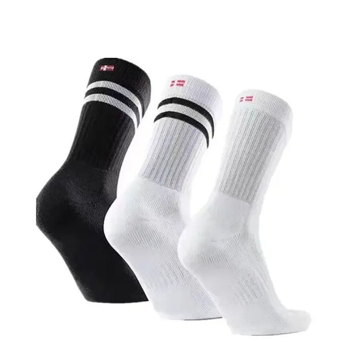 Chaussettes cyclisme rayées colorées homme femme pour vélo route chasse et sport outdoor