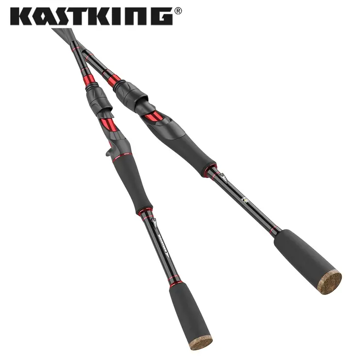 Canne à pêche multi-sections KastKing Brutus en carbone, spinning et casting, avec longueurs de 1,29