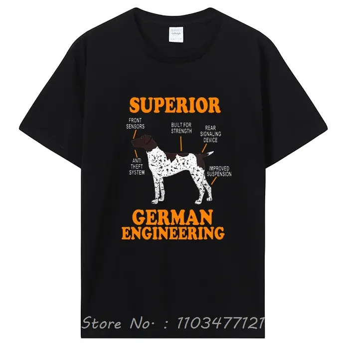 Allemand Shorthair pointeur drôle chien t-shirts été graphique coton Streetwear à manches courtes ca