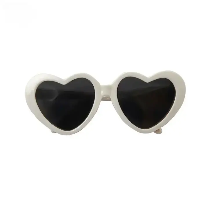 Dля соislavк lunettes pour chien lunettes en forme de cœur pour animaux de compagnie accessoires pou