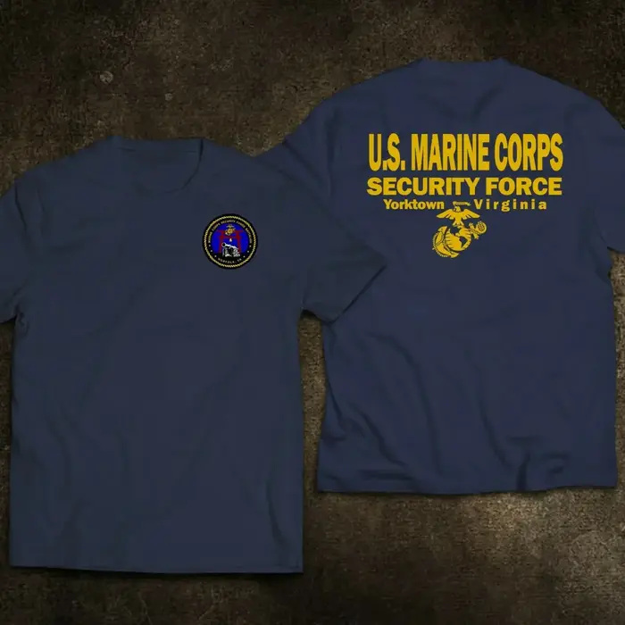 Tshirt MCSF Corps des Marines USA Hommes Style Décontracté Col Rond Coton Manches Courtes Polyvalent Occasions Spéciales