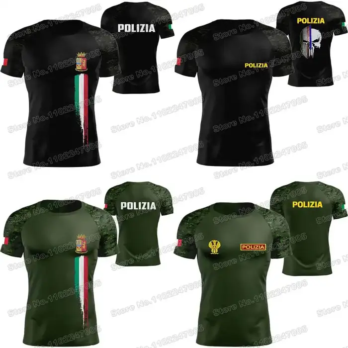 T-shirt de la Police italienne nouveau 2025