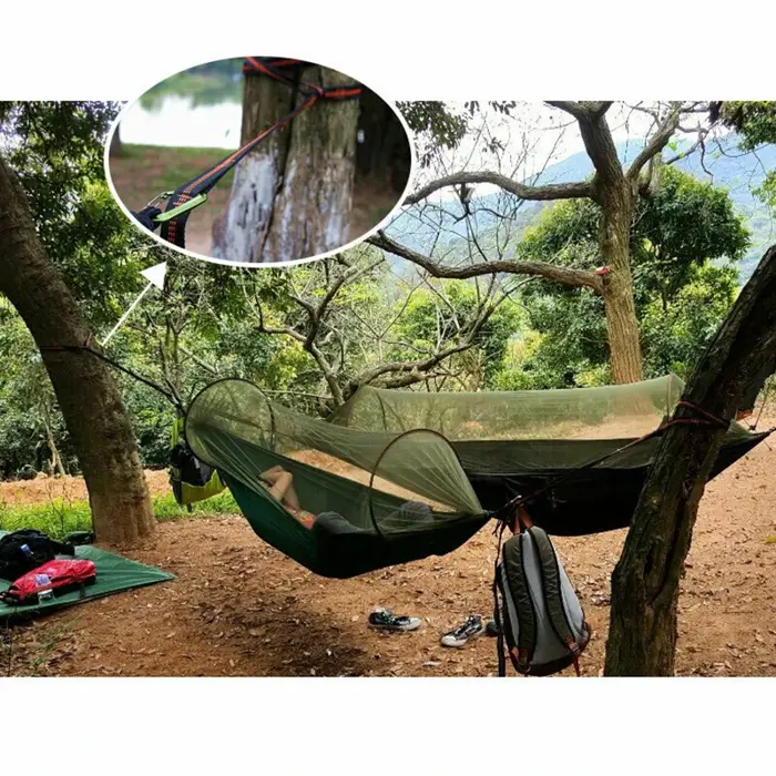 Sangles De hamac en Polyester, haute capacité De charge, 600lb, résistance à la rupture, corde De ce