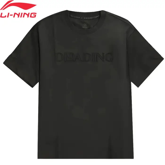 Li-ning hommes Wade T-shirt été tricoté confortable respirant col rond doublure loisirs à manches co