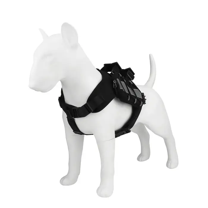 Harnais de sac à dos d'entraînement pour chien avec harnais réfléchissant pour animaux de compagnie,