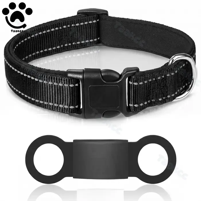 Collier pour chien personnalisé avec plaque nominative, rembourré et réfléchissant, gravure gratuite