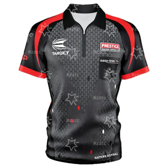 Target Darts 'The Asp' Aspinall 2022 Version Pro Darts Shirt Sports Dry Quickly T-shirt pour hommes,