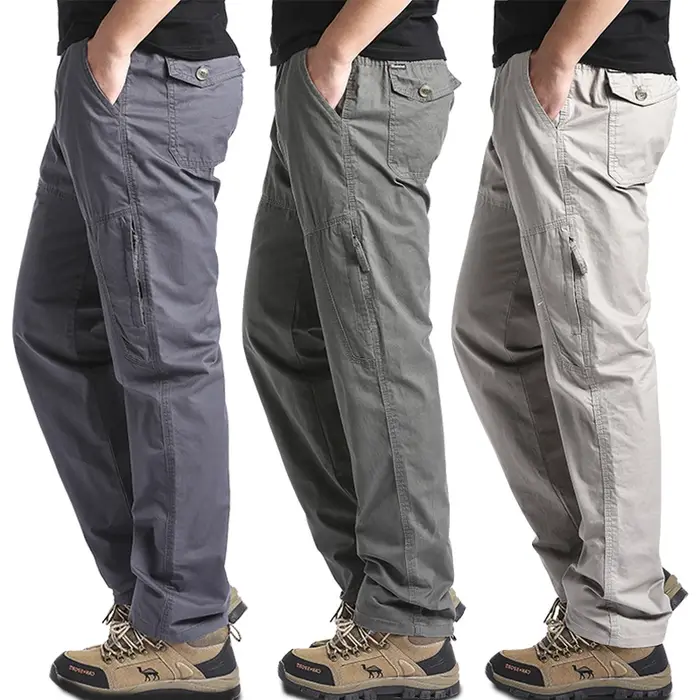 Pantalon cargo coton qualité homme printemps automne chasse camping randonnée travail tactique