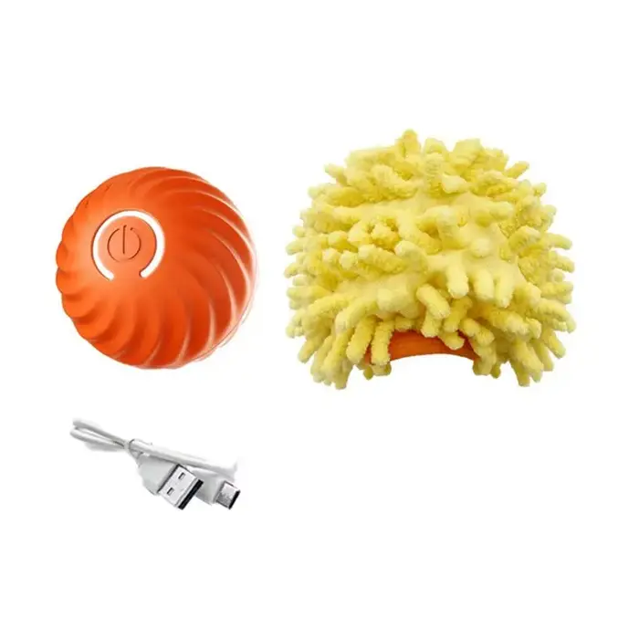 A36T-Balle interactive pour chiots et chiens de taille moyenne-Automatique, couineuse, avec lumières