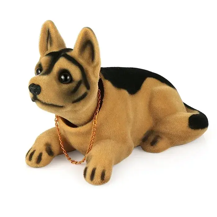 Ornement de voiture secouant le chien qui hoche la tête, chiot au beurre, tableau Prada mignon, déco
