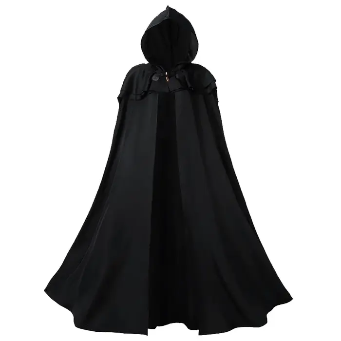Manteau à capuche médiéval pour hommes et femmes, cape de chevalier de la Renaissance, cape de magic