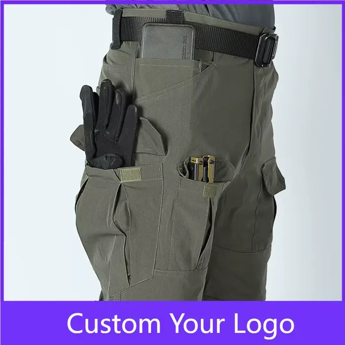 Pantalon tactique chasse Molle ripstop stretch - Résistant à l'eau, séchage rapide pour activités extérieures