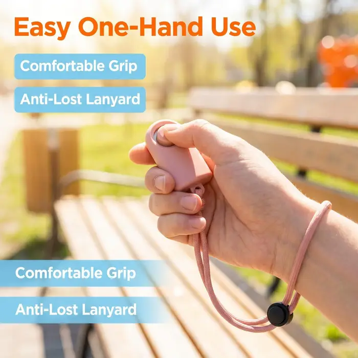 Clicker d'entraînement pour chien avec cordon réglable, outil d'entraînement pour animaux antidérapant, son clair et fort, sans danger pour les chiens