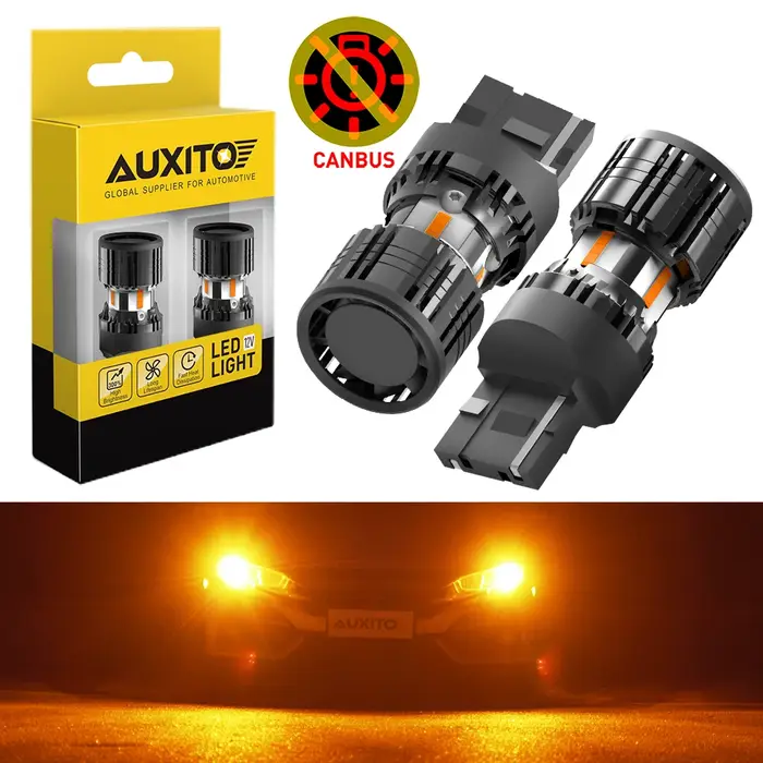 AUXITO 2 pièces sans Hyper Flash T20 7440 LED Canbus W21W WY21W 7440NA LED clignotants ampoules sans