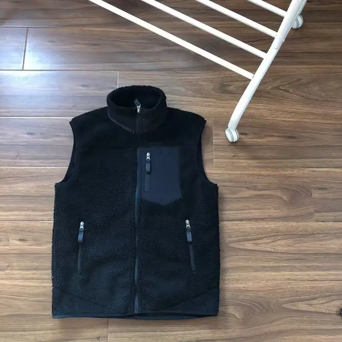 Gilet polaire à col montant pour hommes, plein air, cyclisme, sport, loisirs, pêche, escalade, rando