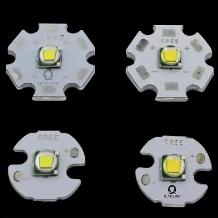Puce émetteur LED haute puissance, 10 pièces, XML XM-L T6 LED T6 U2 10W blanc chaud, 16mm 20mm PCB p