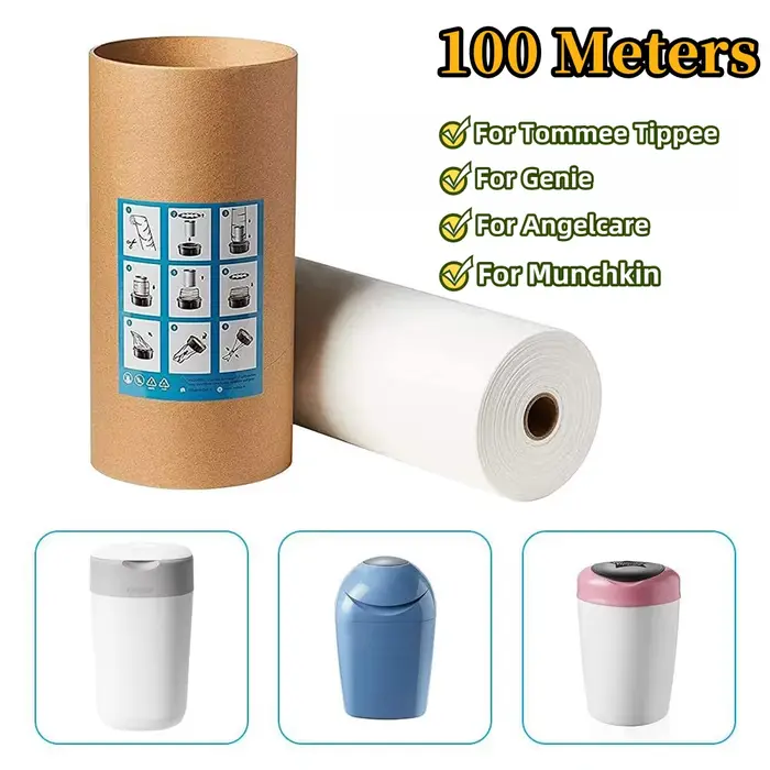 Recharges de seaux à couches pour Tommee Tippee, sacs de recharge de couches pour bébé pour génie po