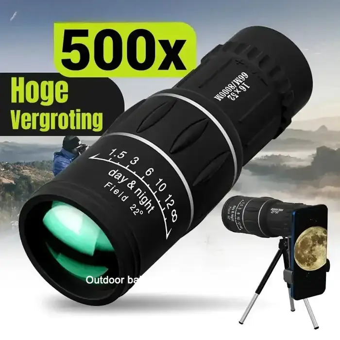Monoculaire télescope 16x52 haute puissance double mise au point - Longue-vue longue portée vision nocturne