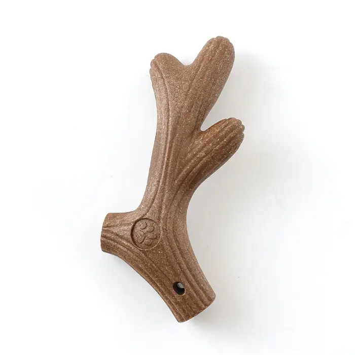 Nouveau jouet interactif pour chien, à mâcher, simulant une branche d'arbre, jouet à mâcher en fibre
