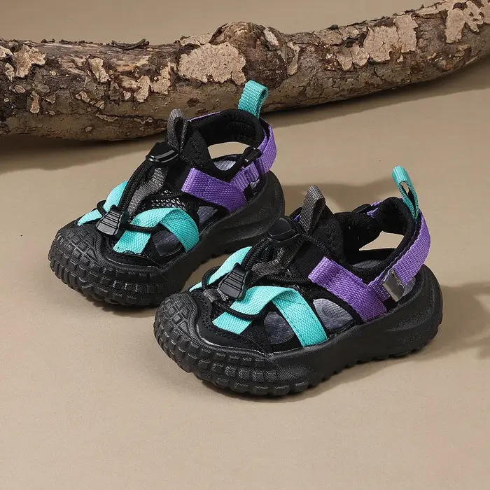 Nouvelles sandales d'été 2025 pour garçons, chaussures de sport respirantes en maille pour enfants, 