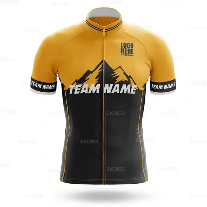 Maillot de cyclisme professionnel personnalisé avec nom de l'équipe de vélo, ensemble de vêtements d